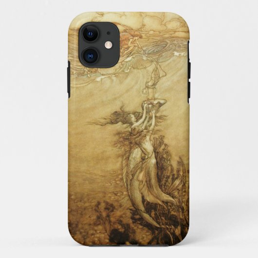 真珠のiPhone 5の場合のために採取している人魚 Case-Mate iPhoneケース (裏面)