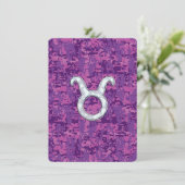 真珠はデジタルピンクの迷彩柄のトーラスの(占星術の)十二宮図の印を好みます (スタンド正面)