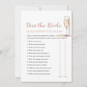 真珠は花嫁が本当に新郎のゲームを知っている 招待状 (正面)