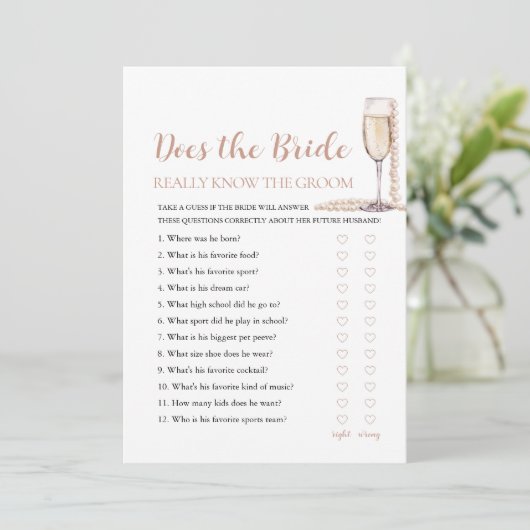 真珠は花嫁が本当に新郎のゲームを知っている 招待状 (スタンド正面)