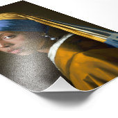 真珠を持つ黒い女の子，クラシックアート，黒い女性 フォトプリント            (角)