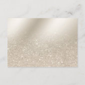真珠アイボリーグリッターグラデーションは本の赤ちゃんシャワーをもたらす エンクロージャーカード (裏面)