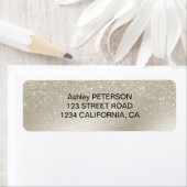 真珠アイボリーグリッターグラデーション金属箔 ラベル (インサイチュ)