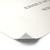 真珠アイボリーグリッター金属ウェルカムクリスマス ポスター (角)