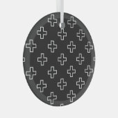 真珠アステカ：メキシカンオレンジの花の輝き ガラスオーナメント (正面右)