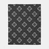 真珠アステカ:メキシカンオレンジの花の輝き フリースブランケット (正面)