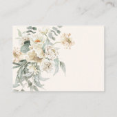 真珠エレガントおよびプロセッコブライダルシャワーアドバイス エンクロージャーカード (裏面)