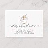 真珠エレガントとプロセッコディスプレイシャワー エンクロージャーカード (正面)