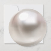 真珠エレガントとプロセッコブライダルシャワー サンキューカード (裏面)