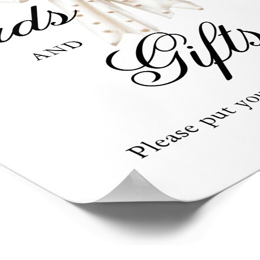 真珠エレガントのカードとギフト ポスター (角)