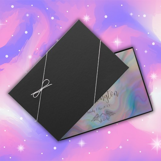 真珠エレガントの母カラフル結婚の ゲストブック