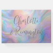 真珠エレガントの母カラフル結婚の ゲストブック (裏面)