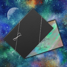 真珠エレガントの緑の母結婚母 ゲストブック