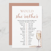 真珠エレガントやプロセッコは女の方が好い 招待状 (正面/裏面)