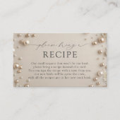 真珠エレガントを持って来てレシピ エンクロージャーカード (正面)