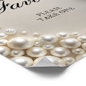 真珠エレガントブライダルシャワーの恩恵 ポスター (角)