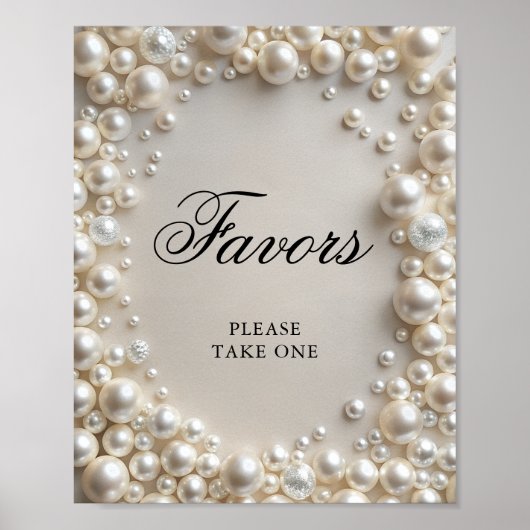 真珠エレガントブライダルシャワーの恩恵 ポスター (正面)