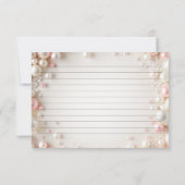 真珠エレガントブライダルシャワーレシピカード (裏面)