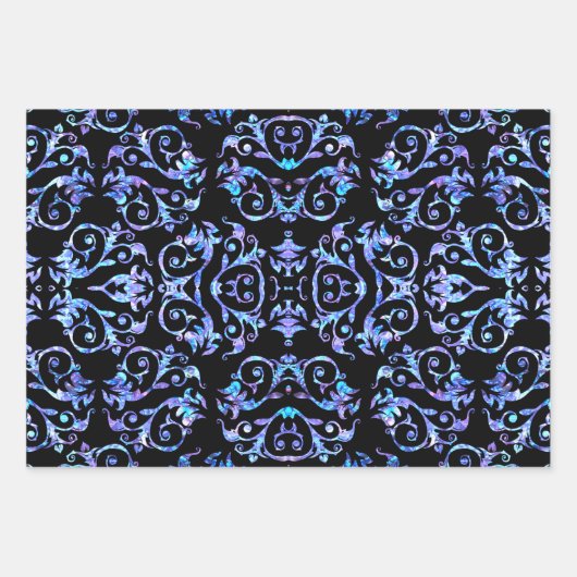 真珠エレガントモチーフの母 ラッピングペーパーシート (正面)