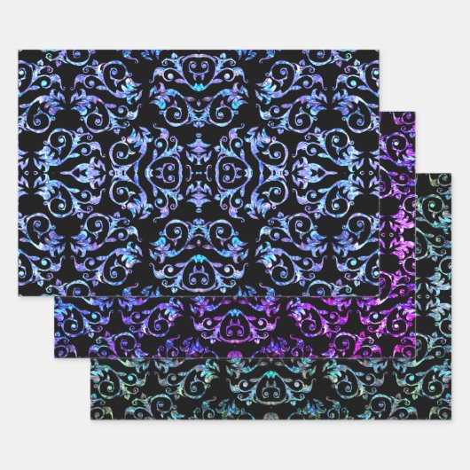 真珠エレガントモチーフの母 ラッピングペーパーシート (セット)