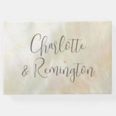 真珠エレガント桃の結婚母 ゲストブック (裏面)