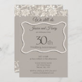 真珠エレガント30周年結婚記念 招待状 (正面/裏面)