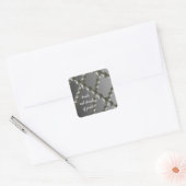 真珠ステッカーのストランドとストランド スクエアシール (封筒)