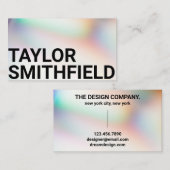 真珠タイポグラフィ勾配 名刺 (正面/裏面)