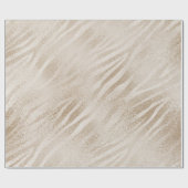 真珠チタンアイボリー動物皮ガラス光沢ガラス ラッピングペーパー (フラット)