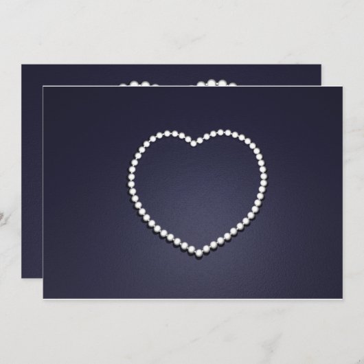 真珠ハート (正面/裏面)