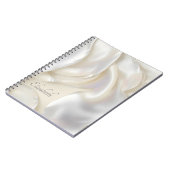 真珠パーソナライズされたのエレガントテクスチャの母の名前 ノートブック (左側)