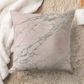真珠ピンクのバラ金ゴールド粉末ブラシ大理石 クッション (ブランケット)