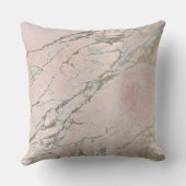 真珠ピンクのバラ金ゴールド粉末ブラシ大理石 クッション (裏面)