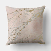 真珠ピンクのバラ金ゴールド粉末ブラシ大理石 クッション (裏面)