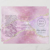 真珠フェイク効果パンフレット (正面/裏面)