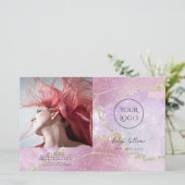 真珠フェイク効果2折パンフレット (スタンド正面)