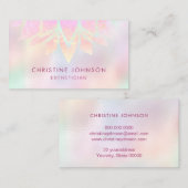 真珠フェイク色のパステル 名刺 (正面/裏面)
