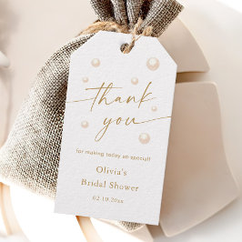 真珠ブライダルシャワーサンキューギフトラベル ギフトタグ