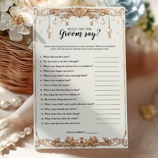 真珠プロセッコ新郎はゲームを言った