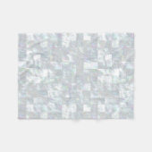 真珠モザイクの母 フリースブランケット (正面(横))