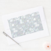 真珠モザイクの母 長方形シール (封筒)