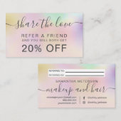 真珠モダン赤面ホログラフィ 紹介カード (正面/裏面)