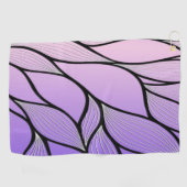 真珠光沢パープルクリエイティブ離れパターン ゴルフタオル (横)