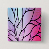 真珠光沢パープルクリエイティブ離れパターン 缶バッジ (正面)