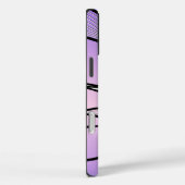 真珠光沢パープルクリエイティブ離れパターン Case-Mate iPhoneケース (裏面 / 右)