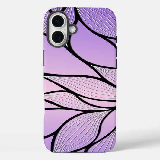 真珠光沢パープルクリエイティブ離れパターン Case-Mate iPhoneケース (裏面)