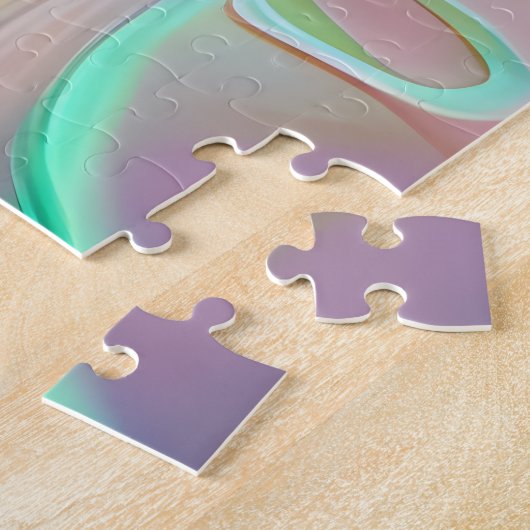 真珠光沢ファンタジーアイアートエテかわいらしリアールウーマン ジグソーパズル (側面)