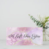 真珠光沢フェイク効果贈与証書 (スタンド正面)