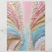 真珠光沢色彩の鮮やか真珠貝殻スクラップブック紙 (正面)