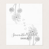 真珠又は助産師図解入りの、写真付きのの花 名刺 (外部フラット)